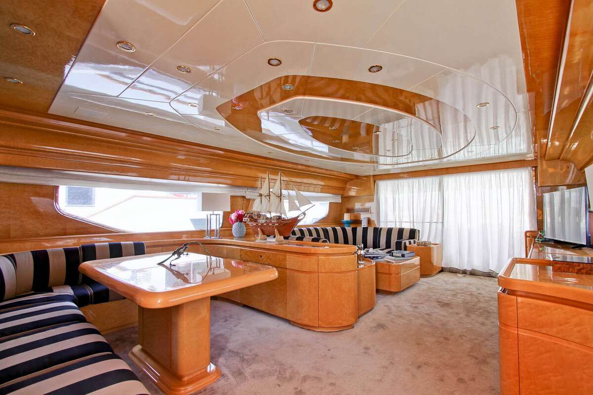 Prime Yacht Charter - Main salon full view