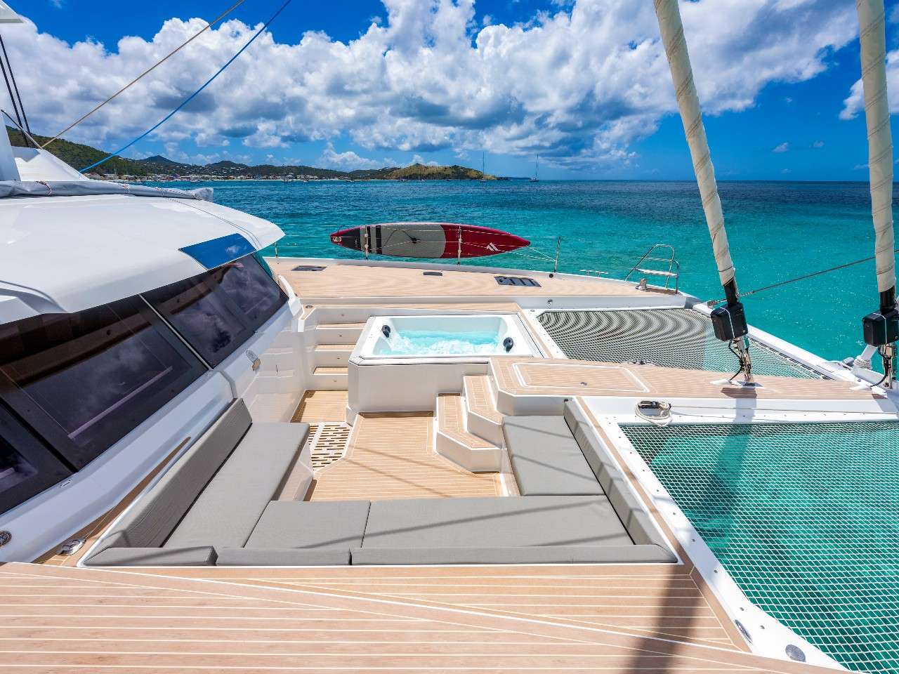 ADEONA Yacht Charter - Jacuzzi and foredeck
