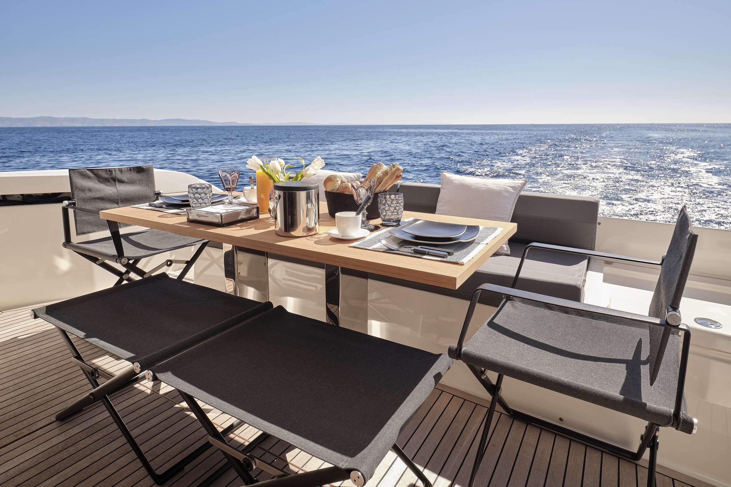 Aft deck morning view