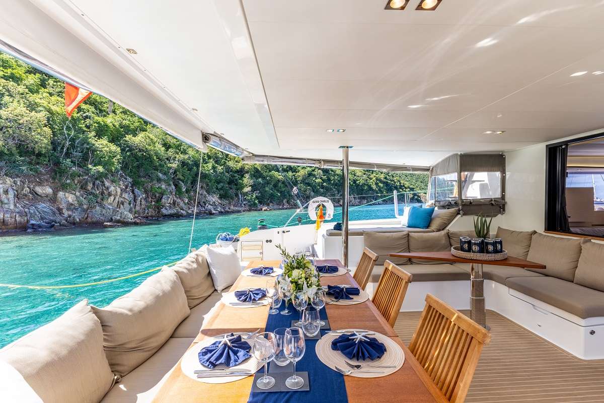 Olivia Charles Yacht Charter - Formal Dining Area