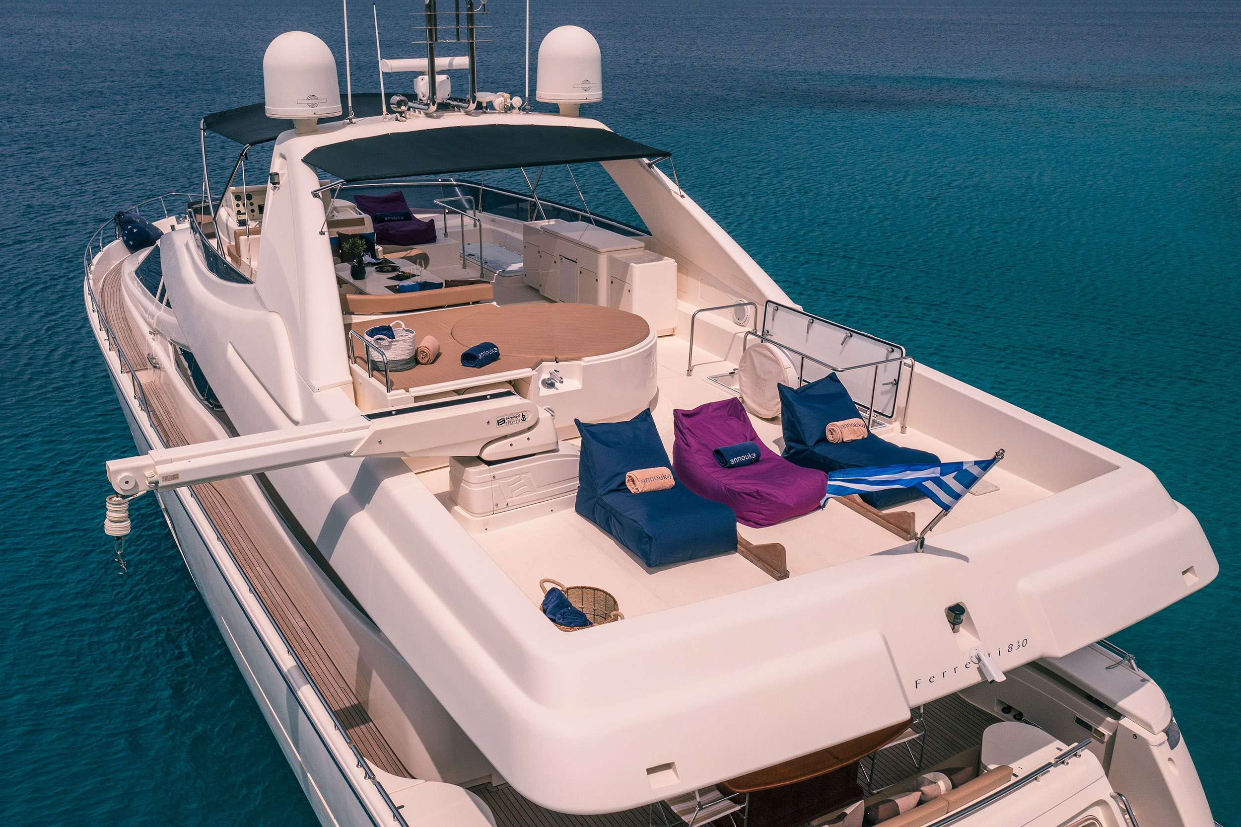 ANNOUKA Yacht Charter - Sun Deck