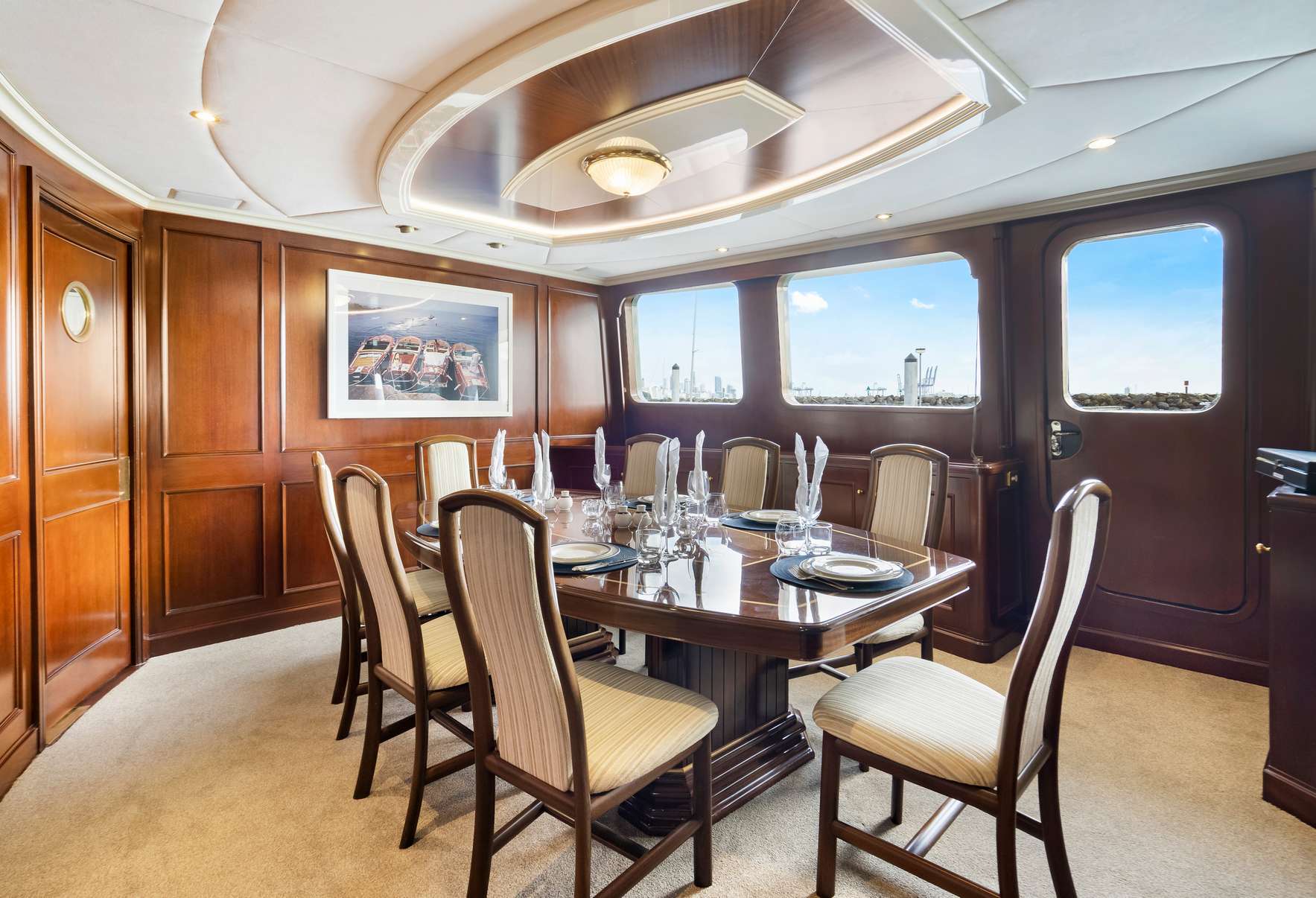 PACIFIC MERMAID Yacht Charter - Formal Dining
