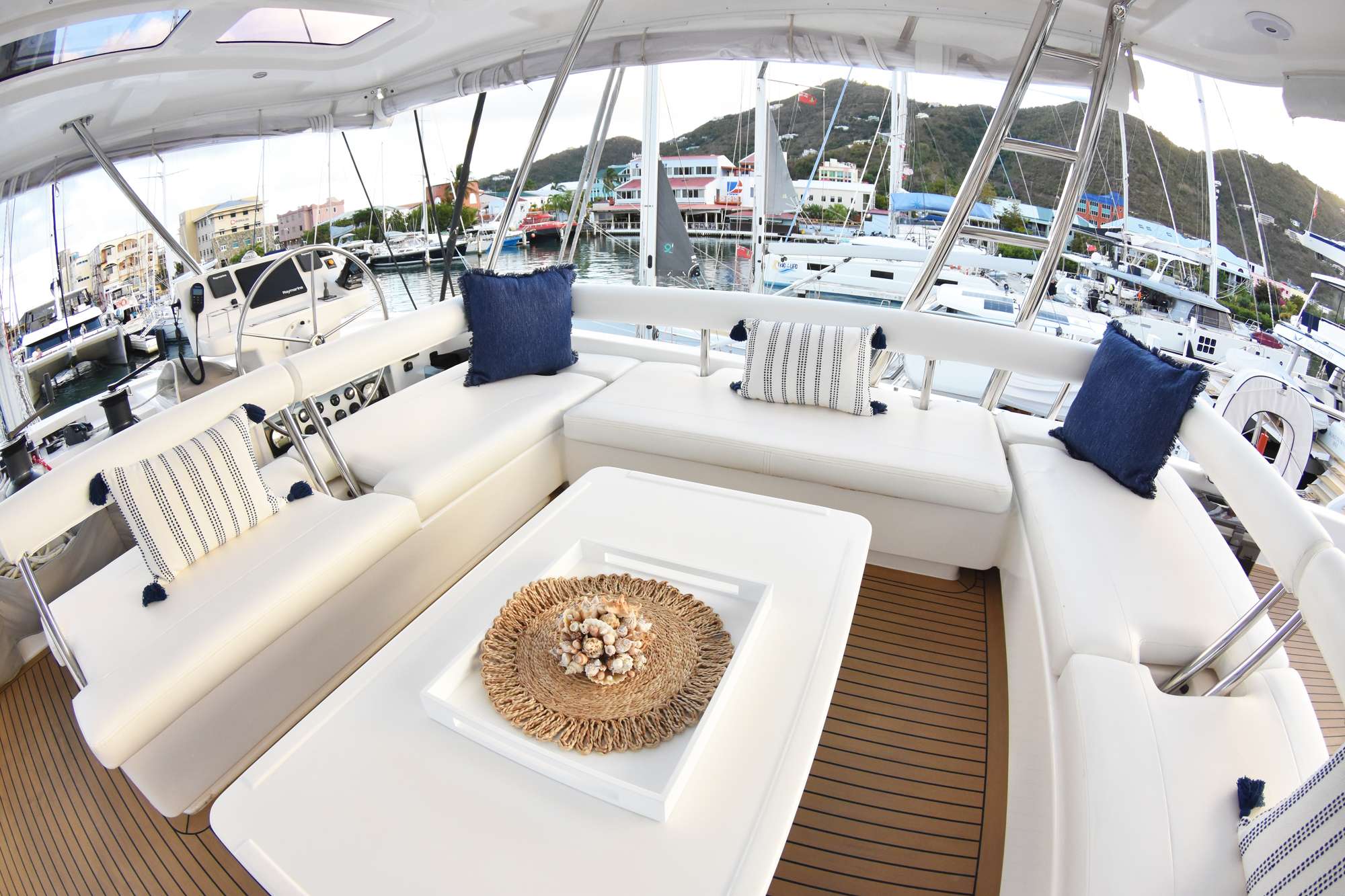 PROMISCUOUS Yacht Charter - Flybridge Table