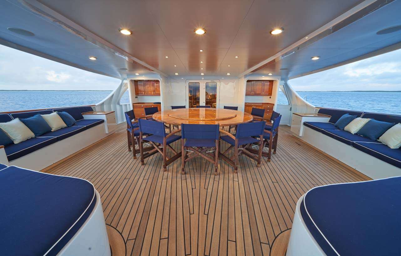 ASTERIA Yacht Charter - Aft Deck