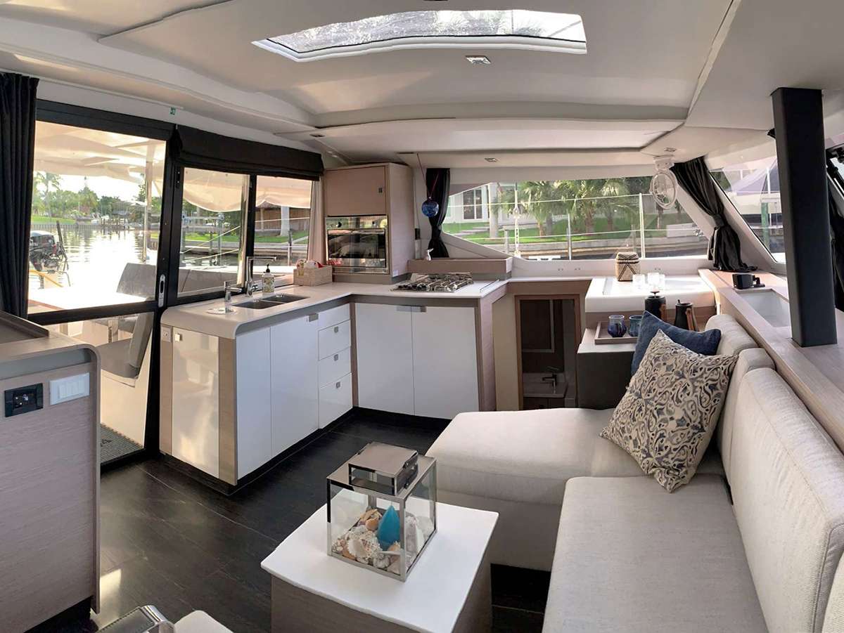 VIVE L'AMOUR Yacht Charter - Main Salon &amp; Galley
