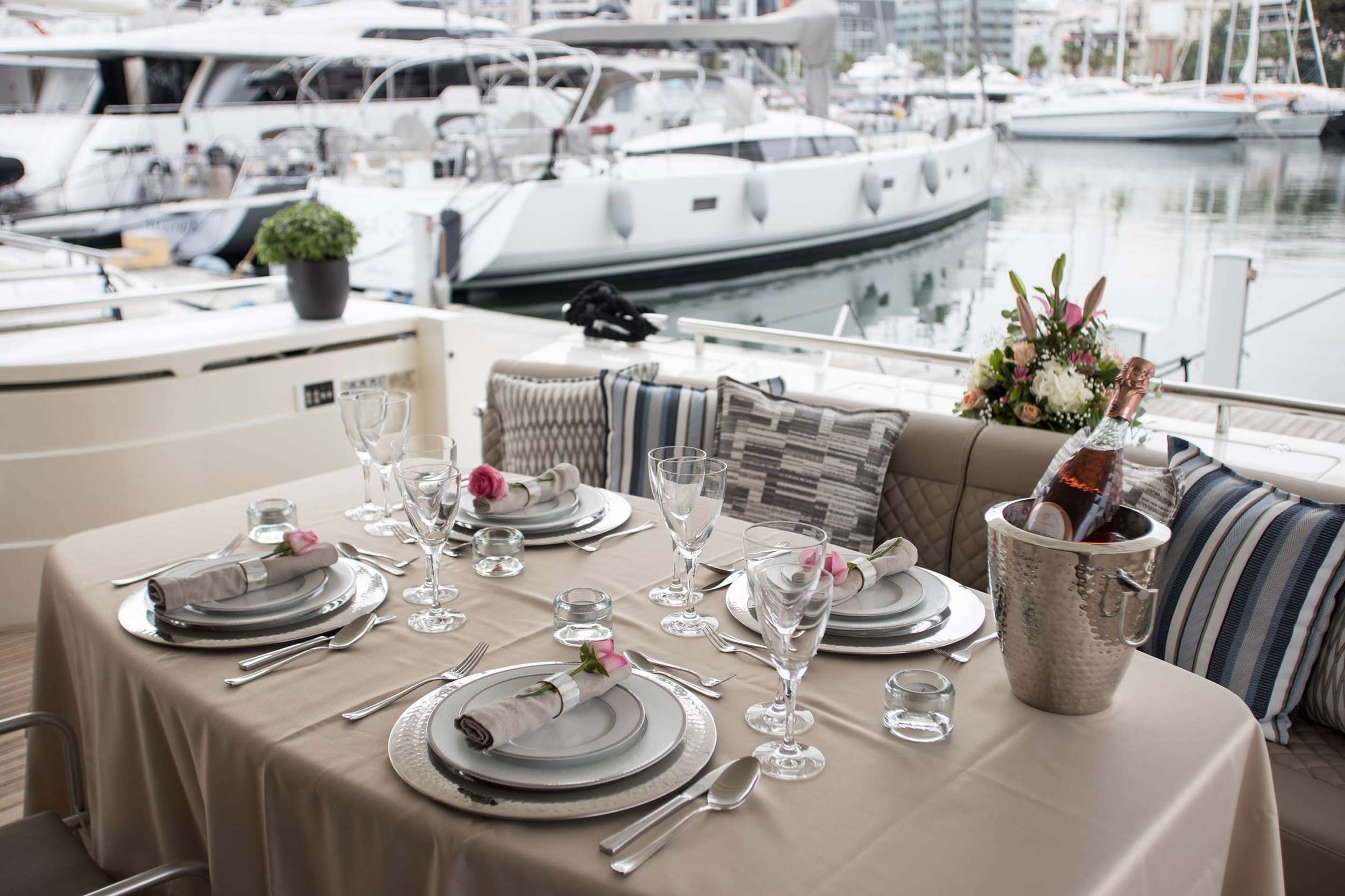 SOFIA D Yacht Charter - Dining Area exterior