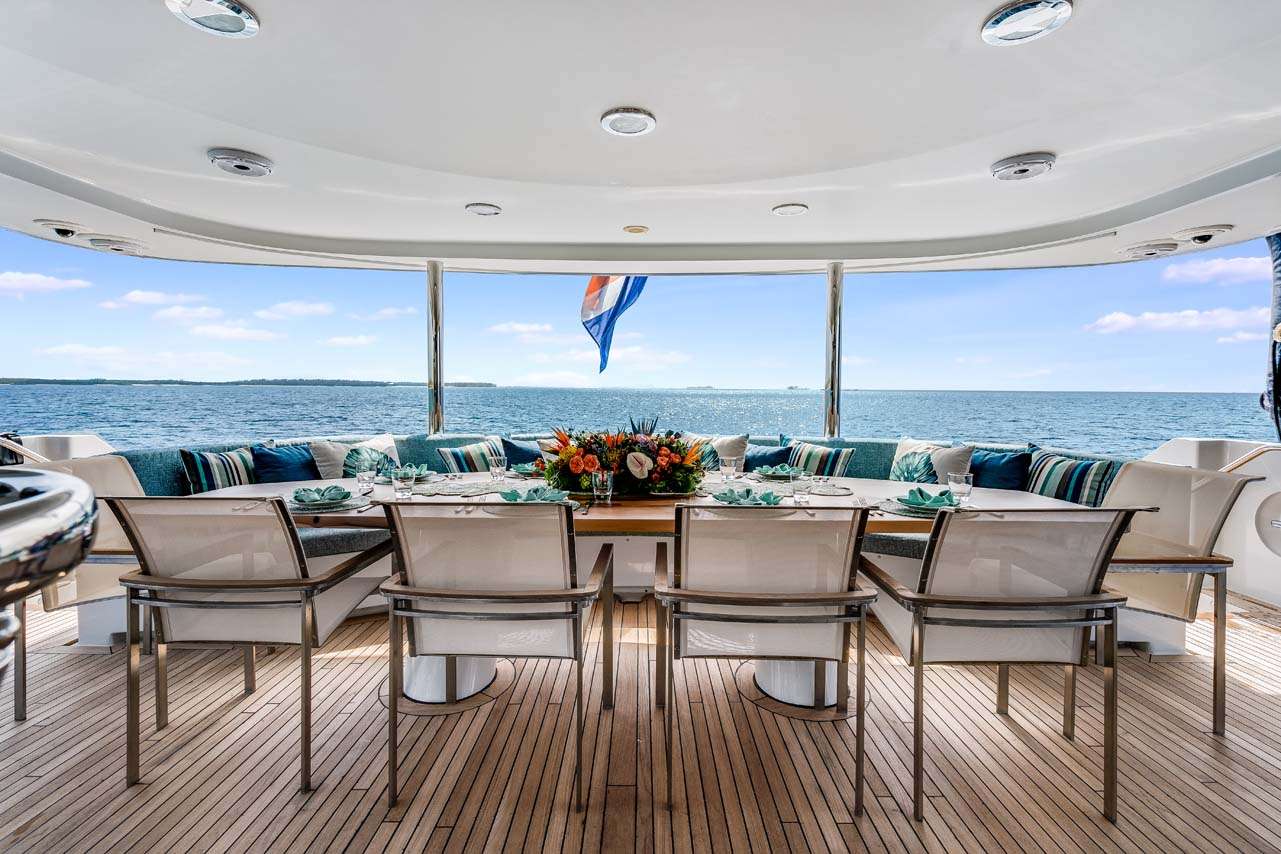 CUPCAKE Yacht Charter - Aft Deck
