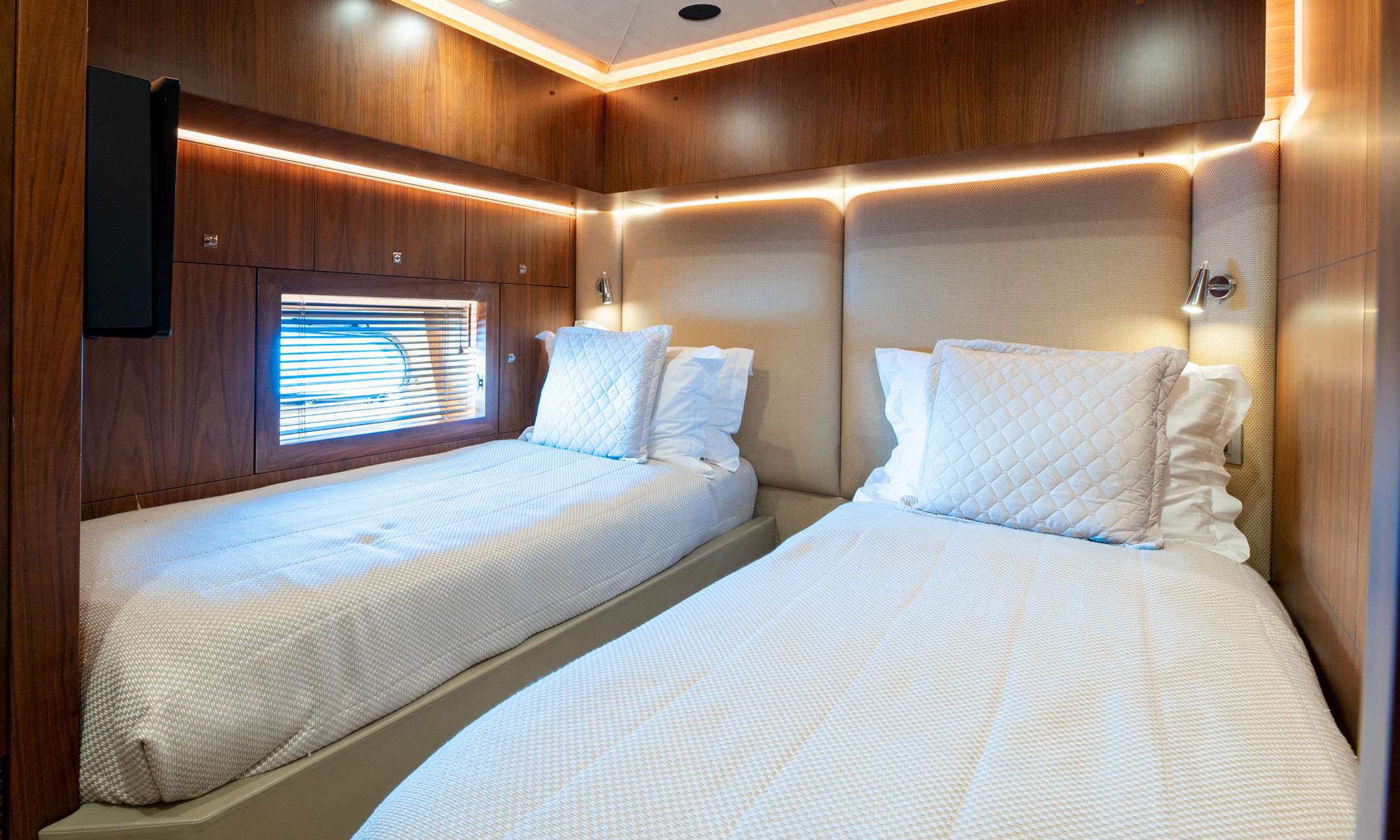 Twin Stateroom Convertible to Double Stateroom