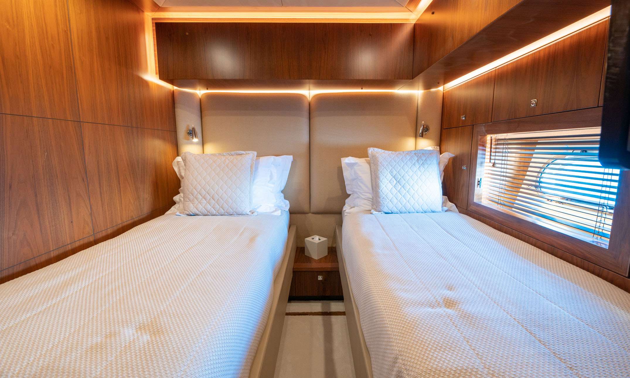 Twin Stateroom convertible to Double Stateroom