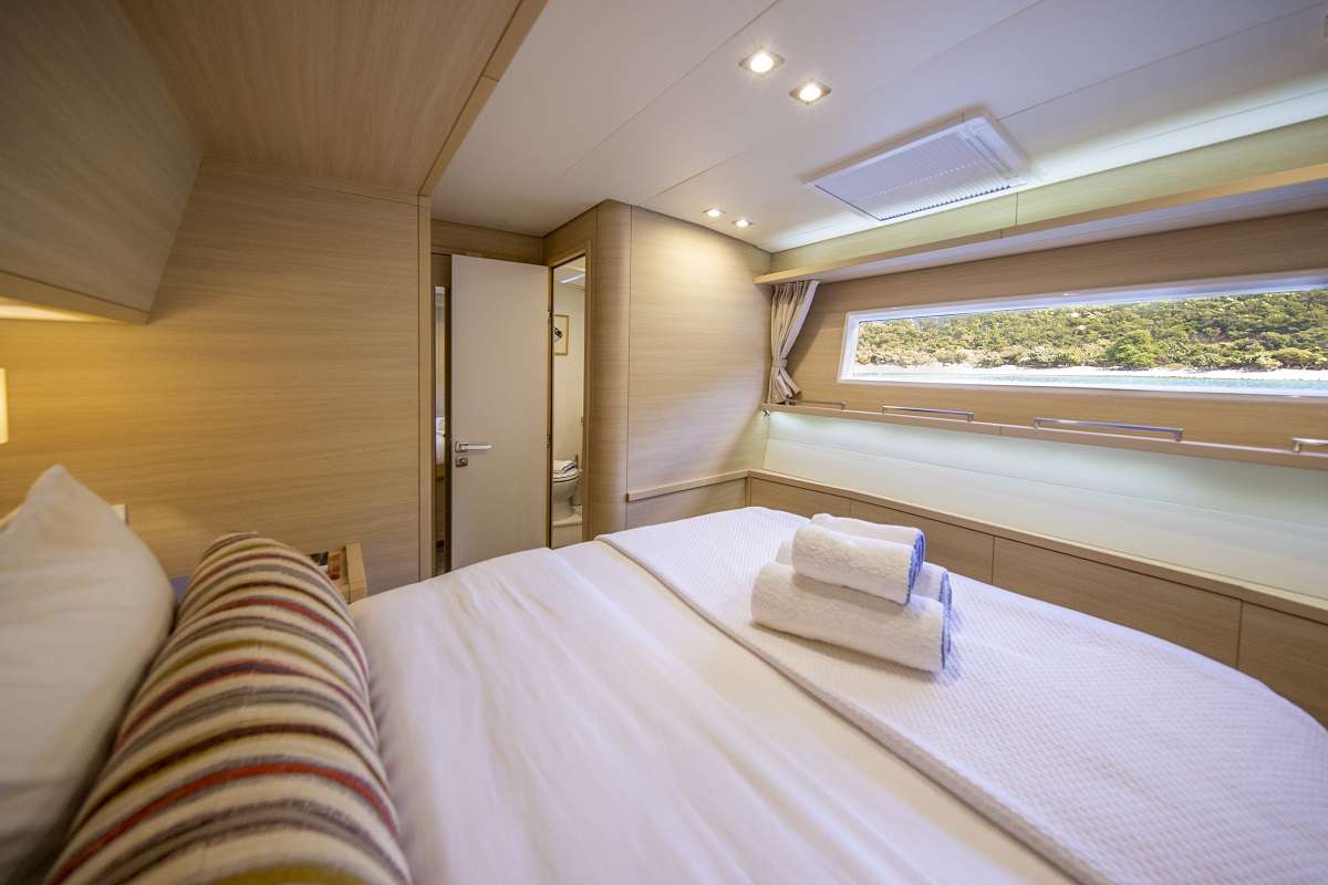NOMADA Yacht Charter - Luxury linens, bespoke upholstery, and designer fixtures and furnishings ensure a comfortable stay.