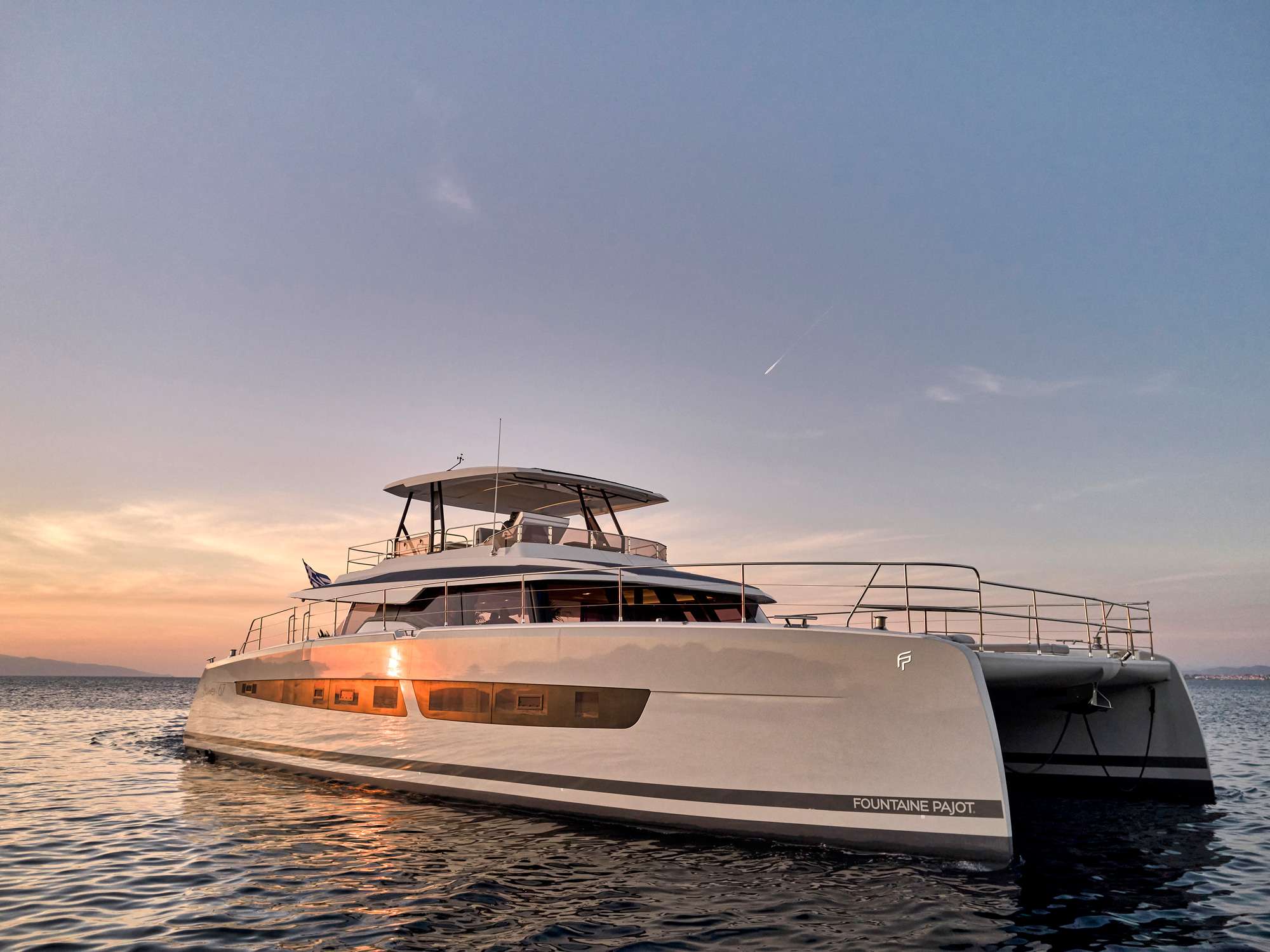 Alena, the Power 67 boat, is like being on a posh five-star resort that floats on water! Long journeys, scenic tours, and entertaining guests have never been easier with Alena's ability to travel 1700 nautical miles, thanks to her engine's power of up to 2 x 480 horsepower and her incredible fuel capacity of 4000 liters.
Be prepared to be pampered onboard because Alena caters to your every need with her lavish and state-of-the-art interiors. Her bold and curvy exterior design will make you fall in love at first sight. And with its clever volumes arrangement, this massive ship exudes both beauty and power.
Relax and unwind in the comfortable 36-square-meter cockpit connected to the living area, a large lobby, a kitchen with a griddle, and separate areas for sunbathing. The 32 square meters of its Flybridge offer an opportunity to daydream, while the front lounge's jacuzzi is perfect for the ultimate chill session.
Charter Alena, complete with a fantastic crew of three, and be ready to have all your needs catered to!
Awards:
*3rd Place Diamond Category, Chef Competition, EMMYS 2024