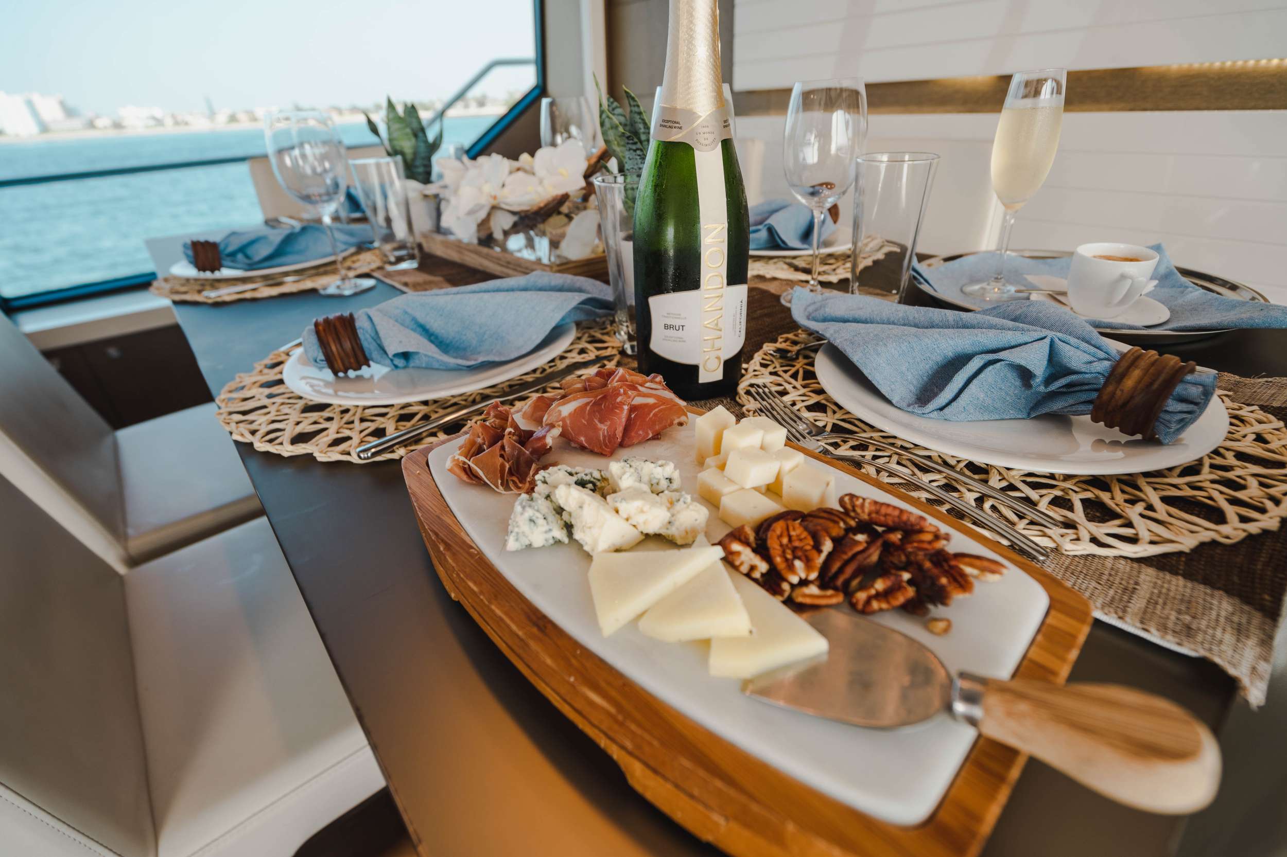 Top Shelf Yacht Charter - Outdoor Dining