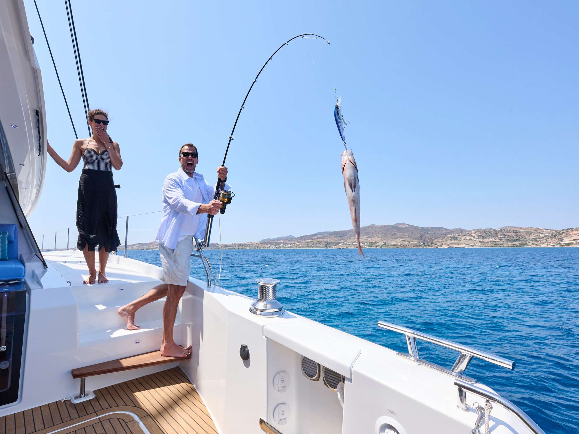 Fishing on board