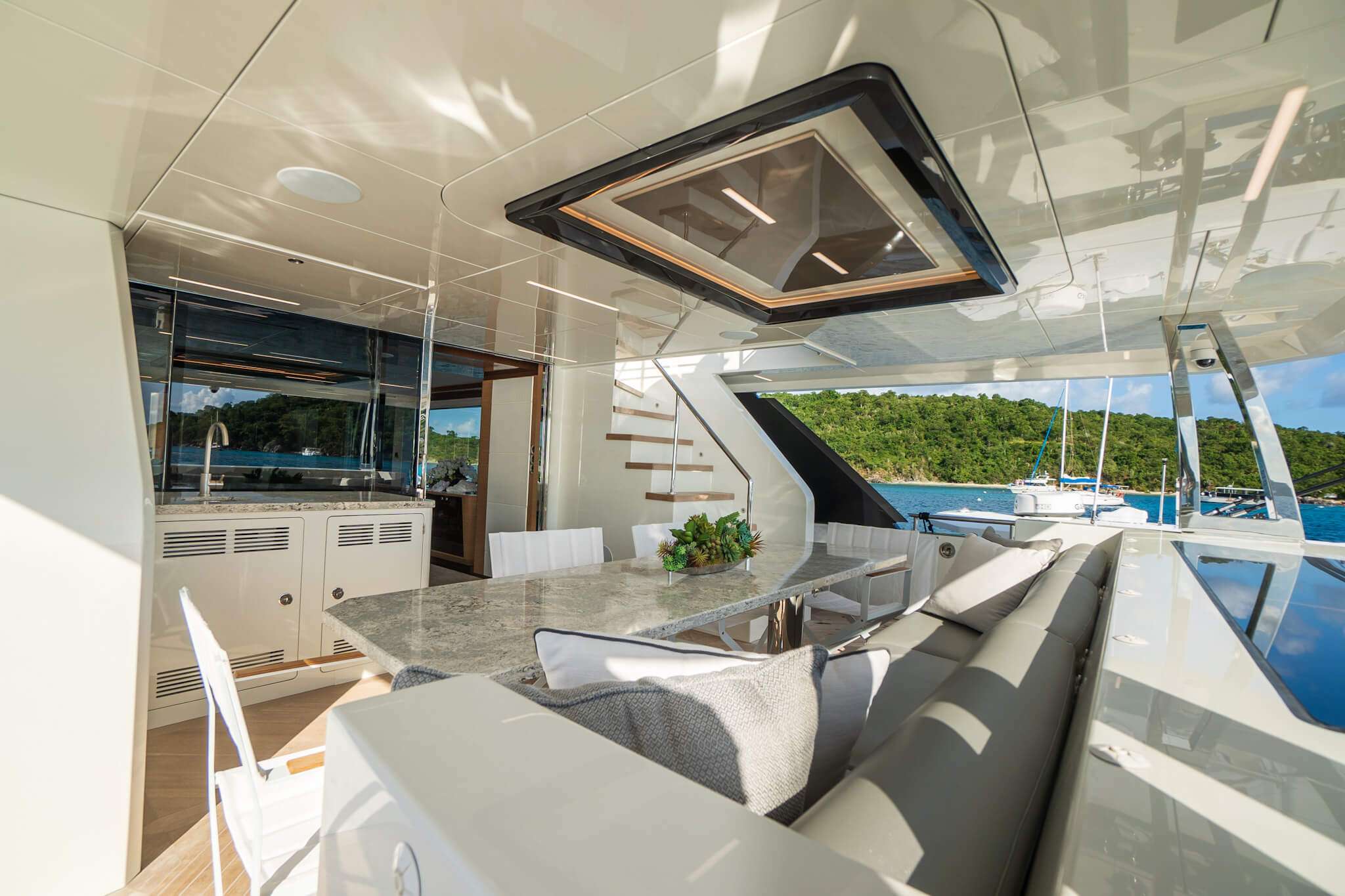 CHILLAXIN Yacht Charter - Main Aft Deck