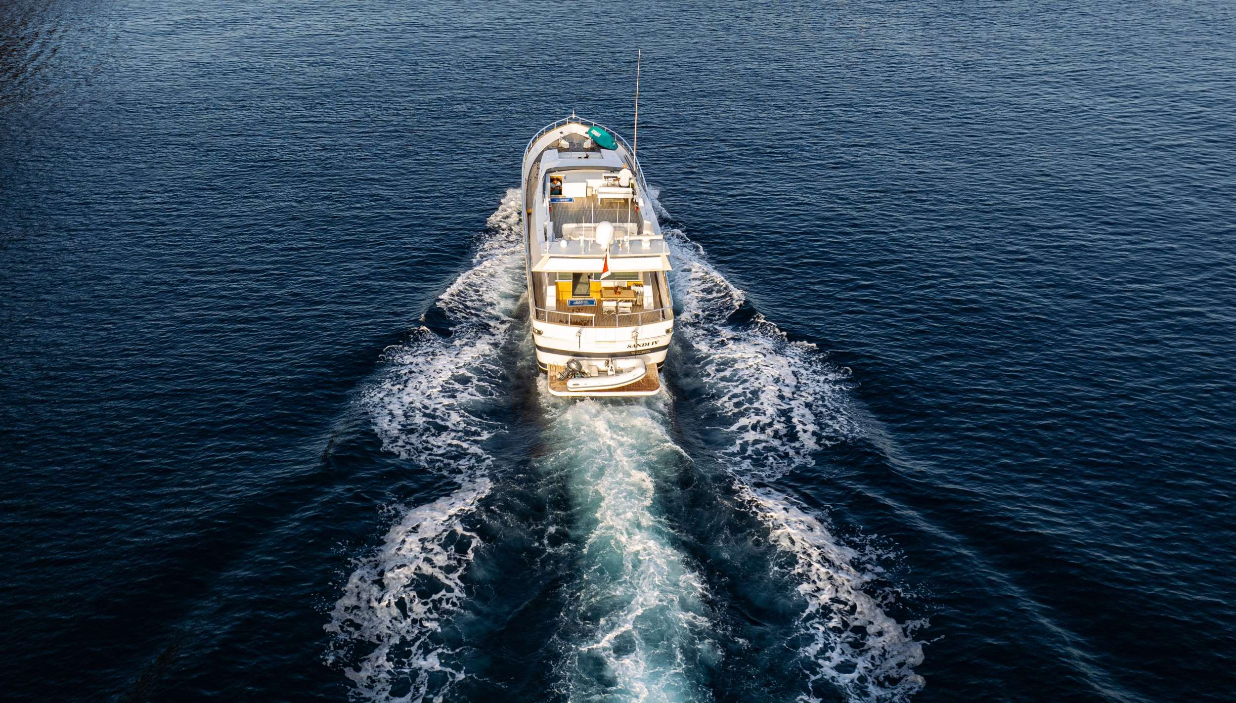 Sandi IV Yacht Charter - Aft Deck View
