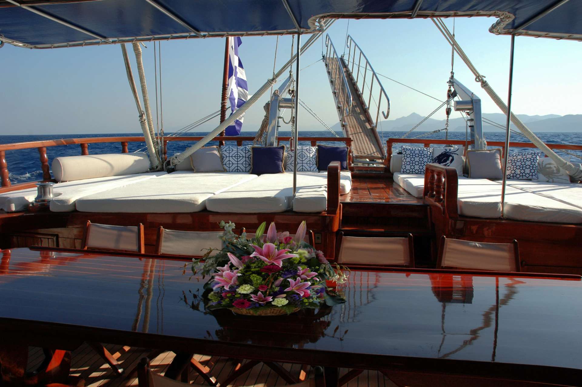 MATINA Yacht Charter - Aft Deck