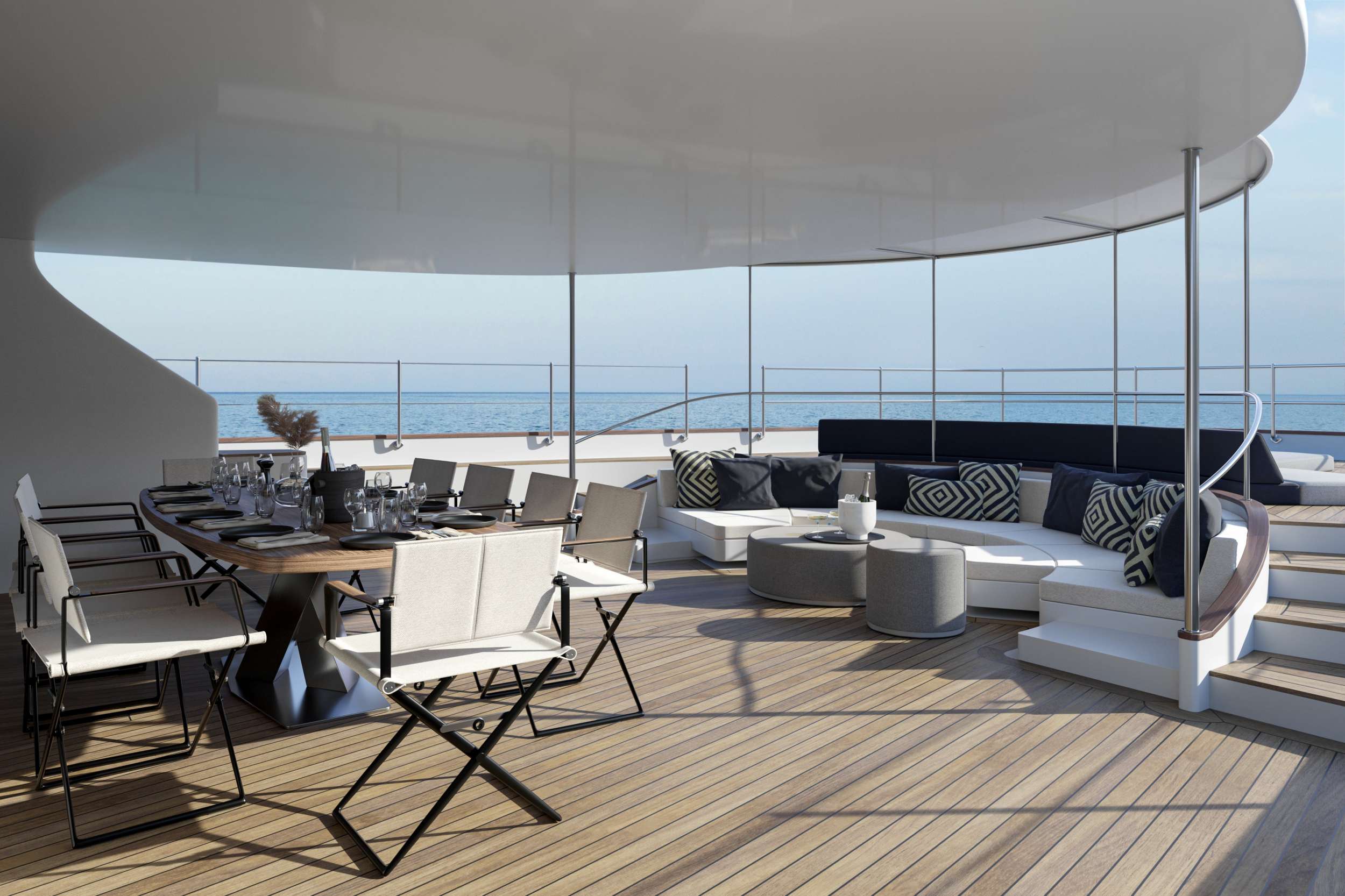ALMYRA II Yacht Charter - Aft deck - lounge area