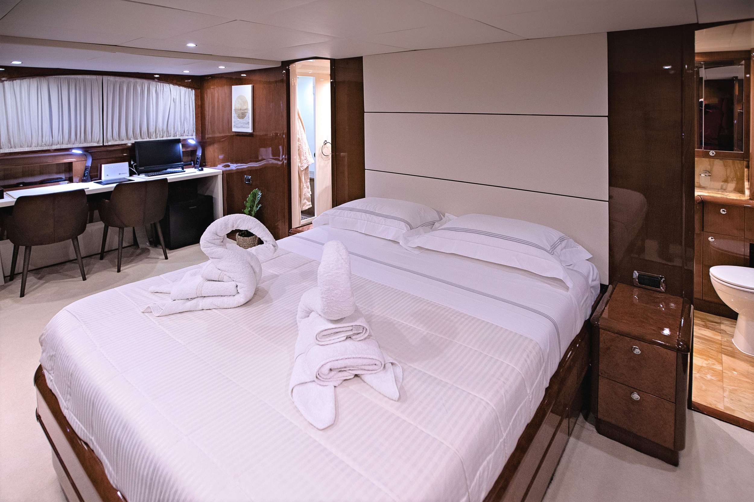 THEION Yacht Charter - Master cabin other view