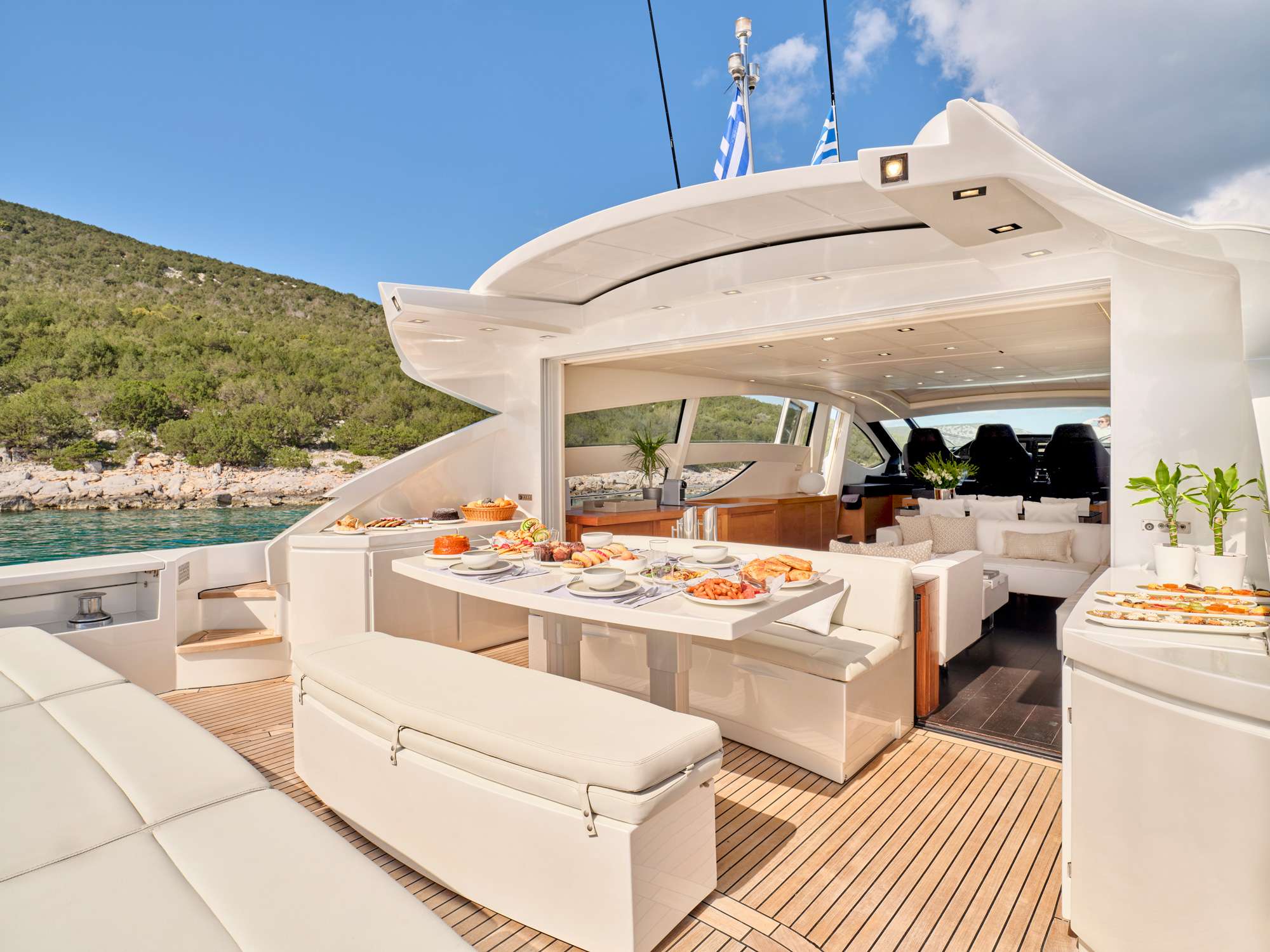 FOR EVER Yacht Charter - Aft deck
