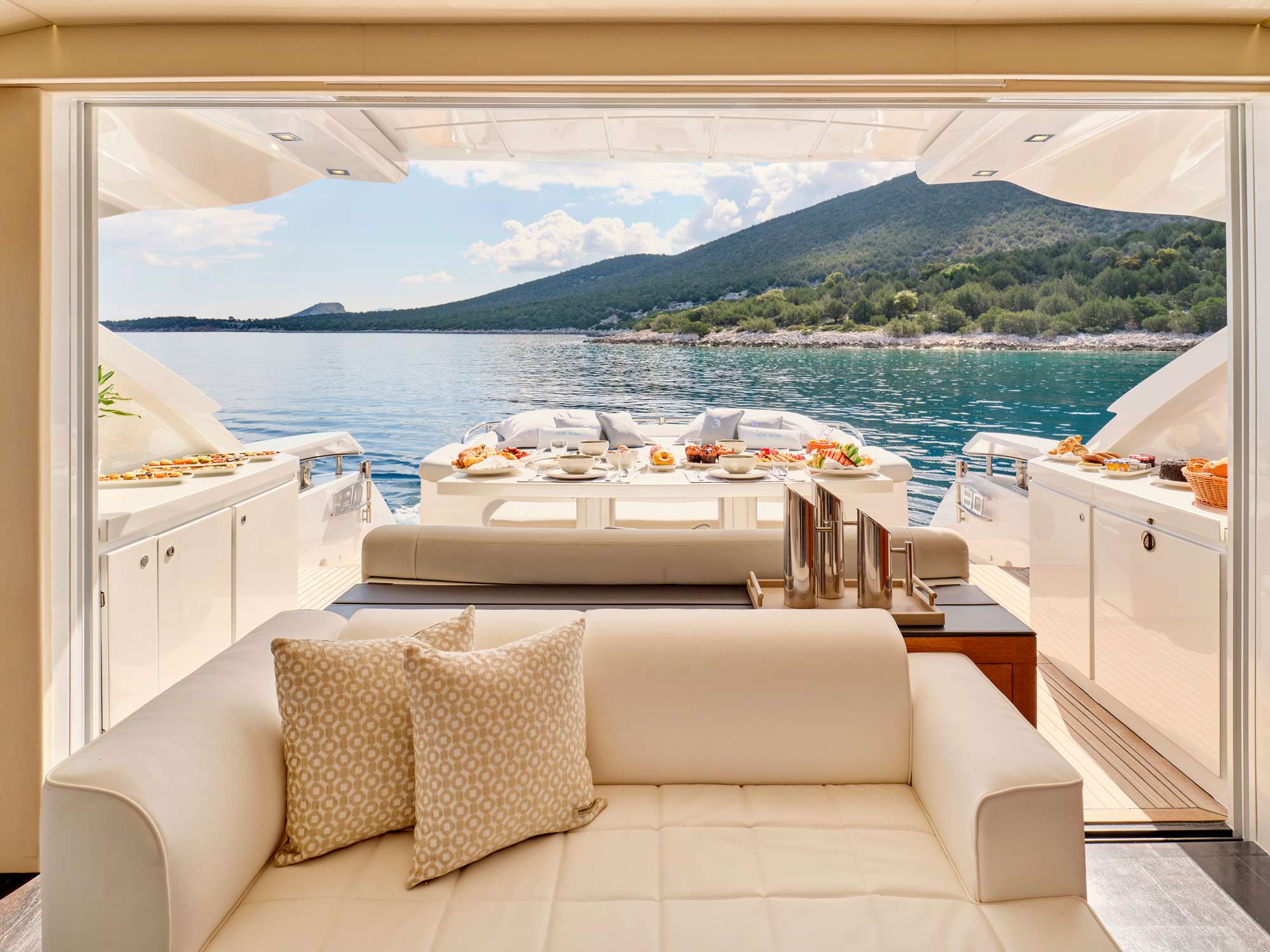 FOR EVER Yacht Charter - Aft deck other view