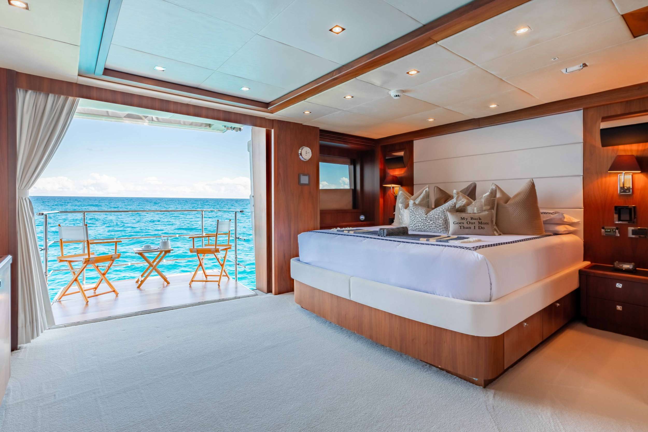 On Deck Master King Stateroom (features fold out Balcony)