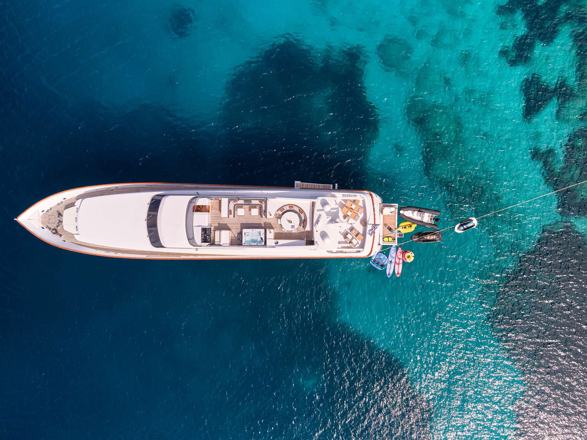 MOBIUS Yacht Charter - Aerial view