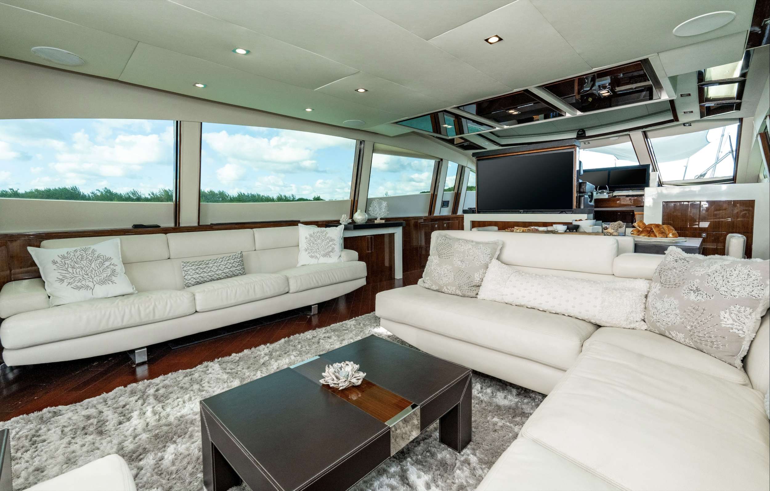 Galley with seating
