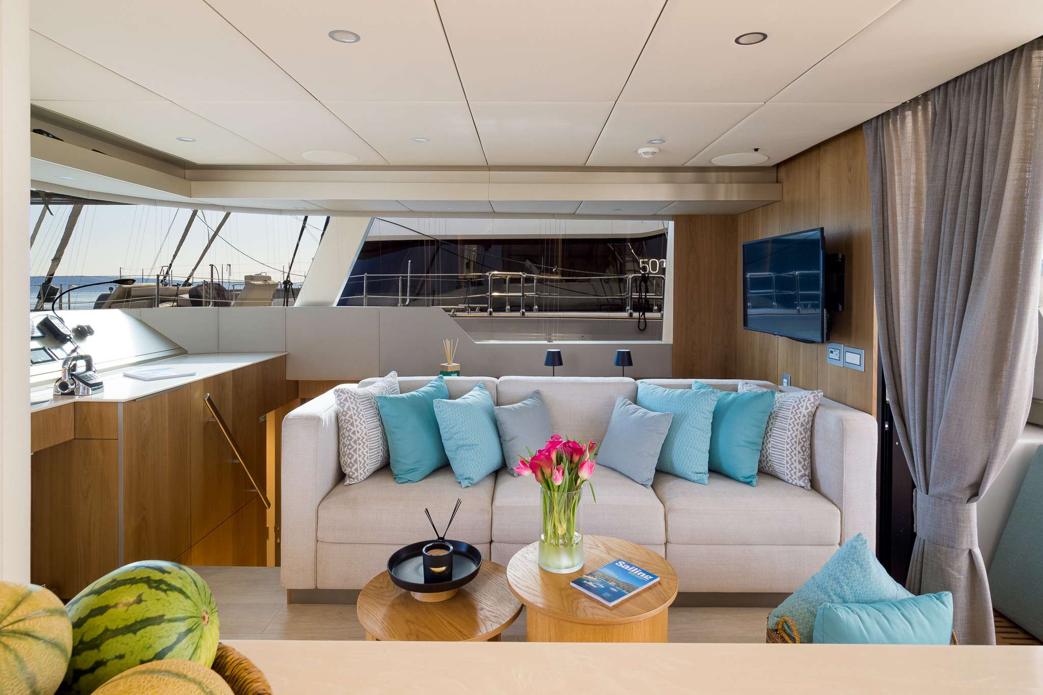 Sunreef 50 ZARA cockpit