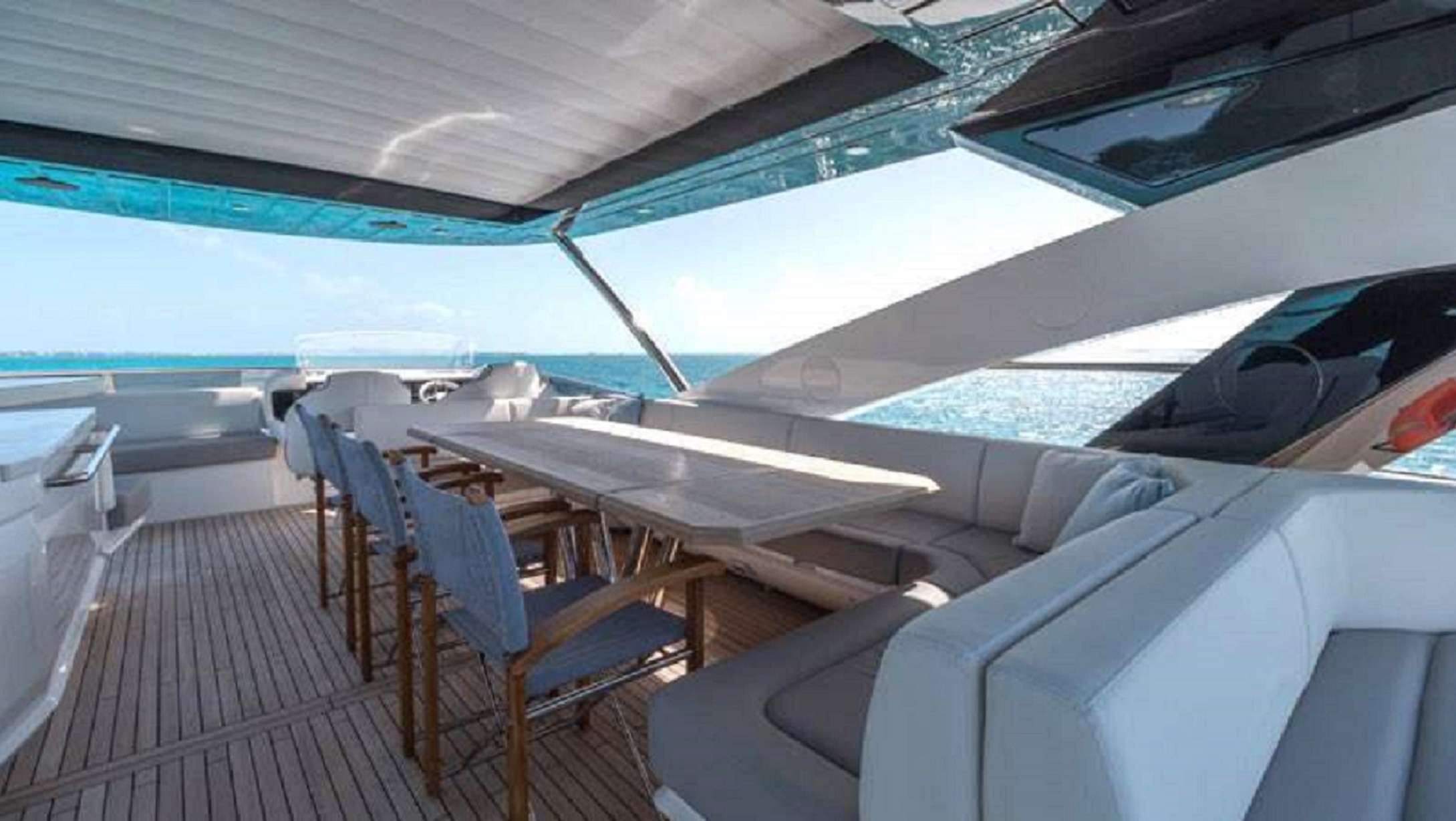 M/Y SYNERGY Yacht Charter - Flybridge Dining