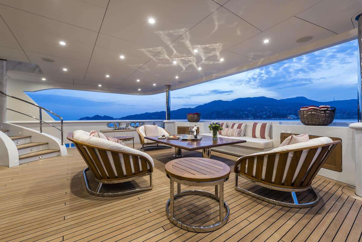 AUDACES Yacht Charter - Aft Deck