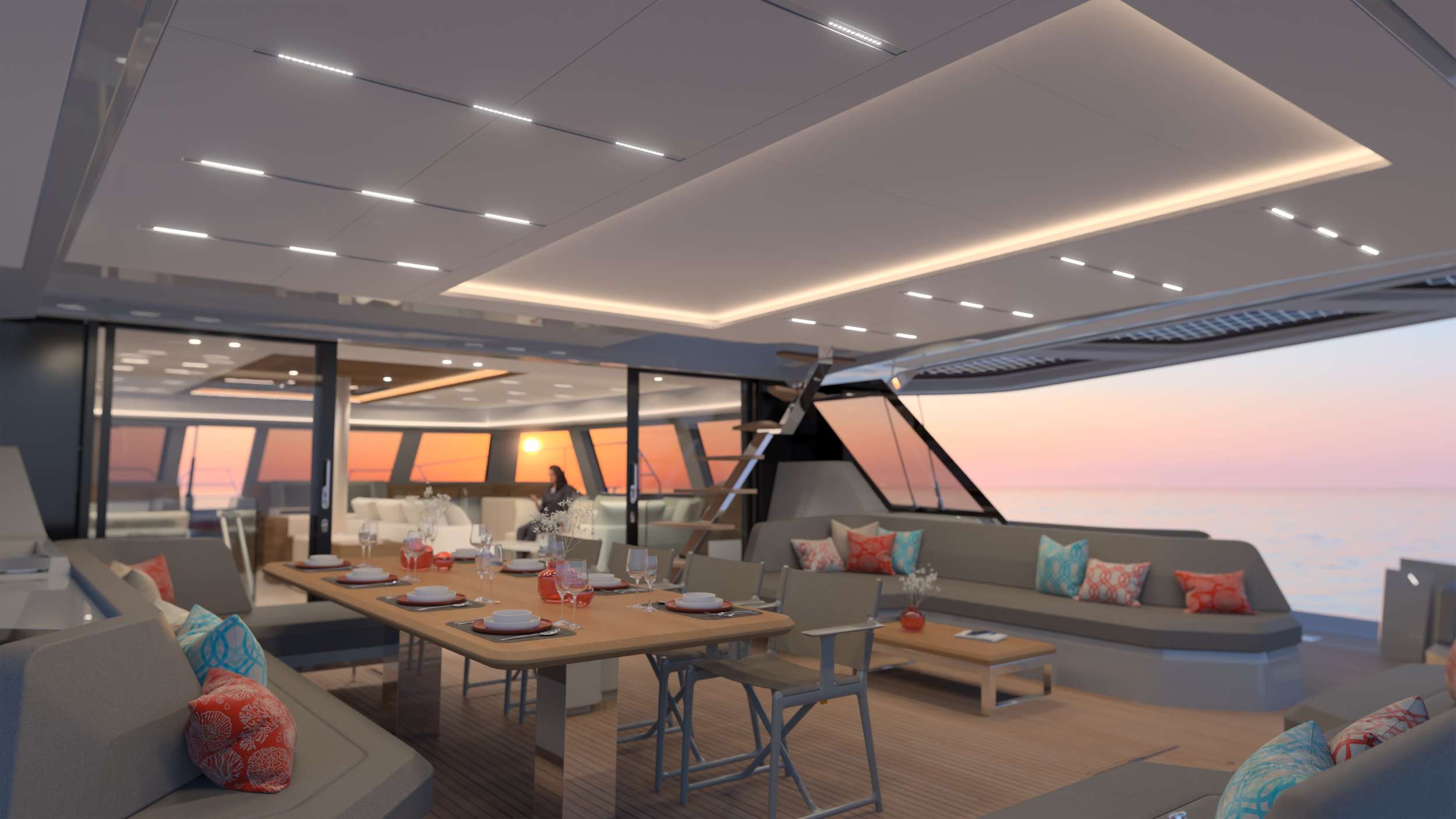 AD ASTRA Yacht Charter - Artist renderings / main cockpit
