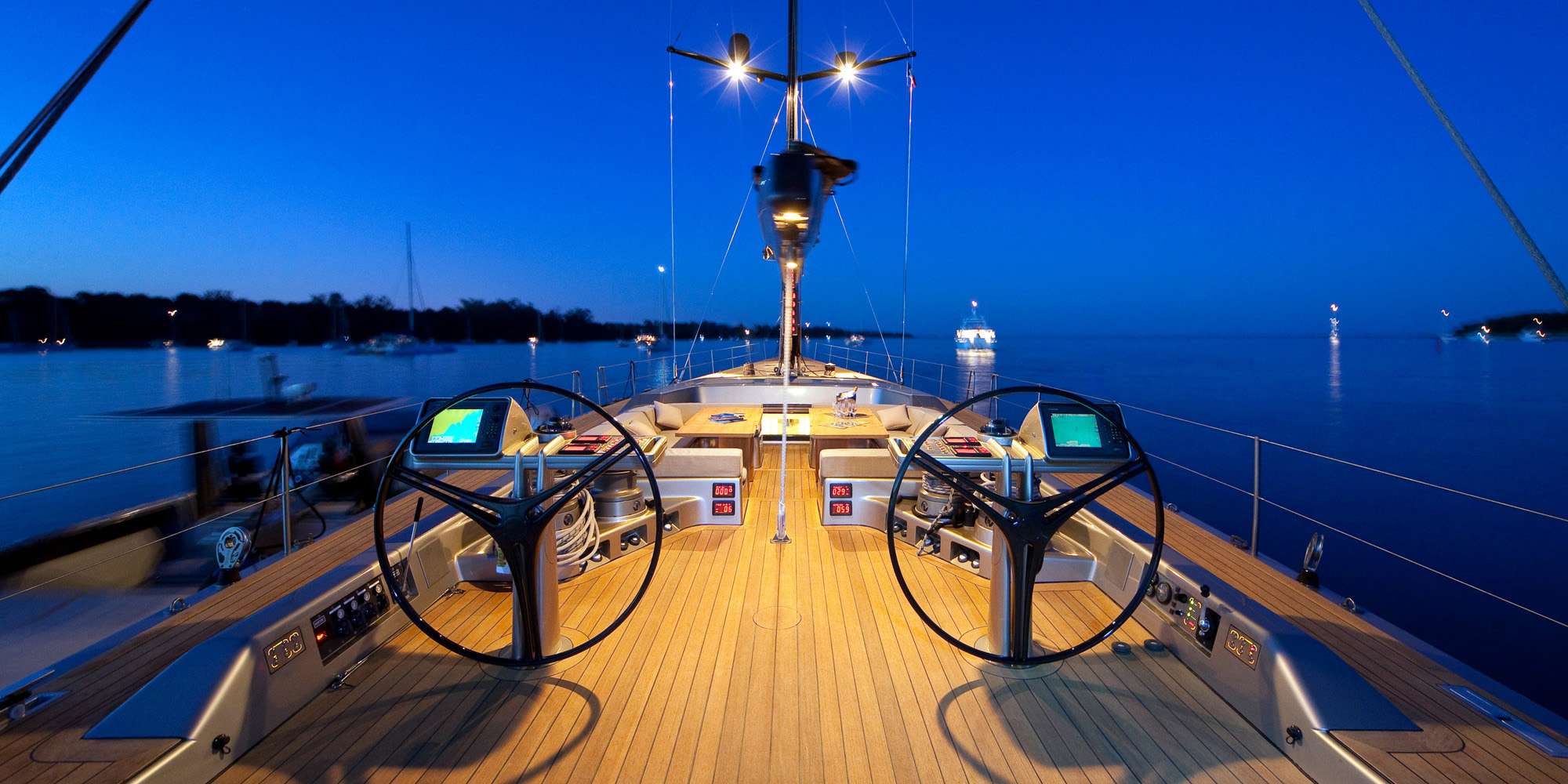 Deck by night
