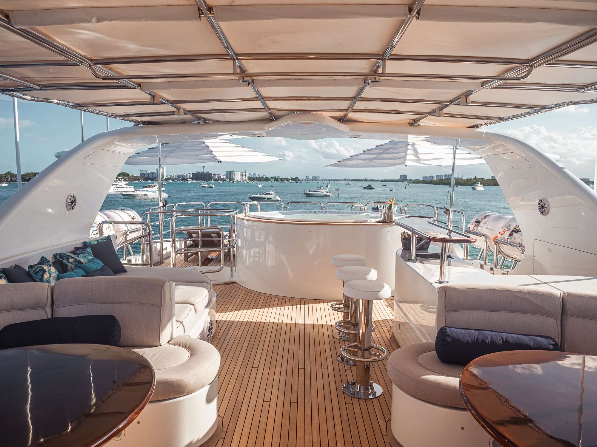 Mamma Mia Yacht Charter - Top deck