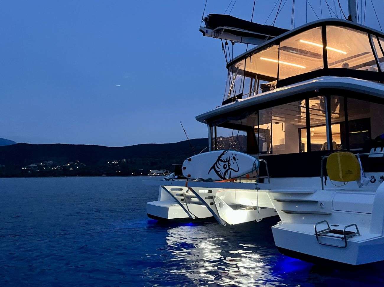 Aft deck at sundown