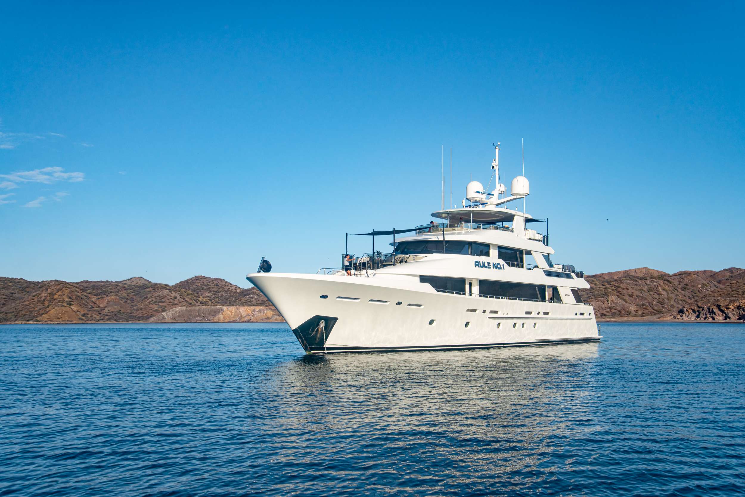 130′ Westport RULE NO. 1  For Charter