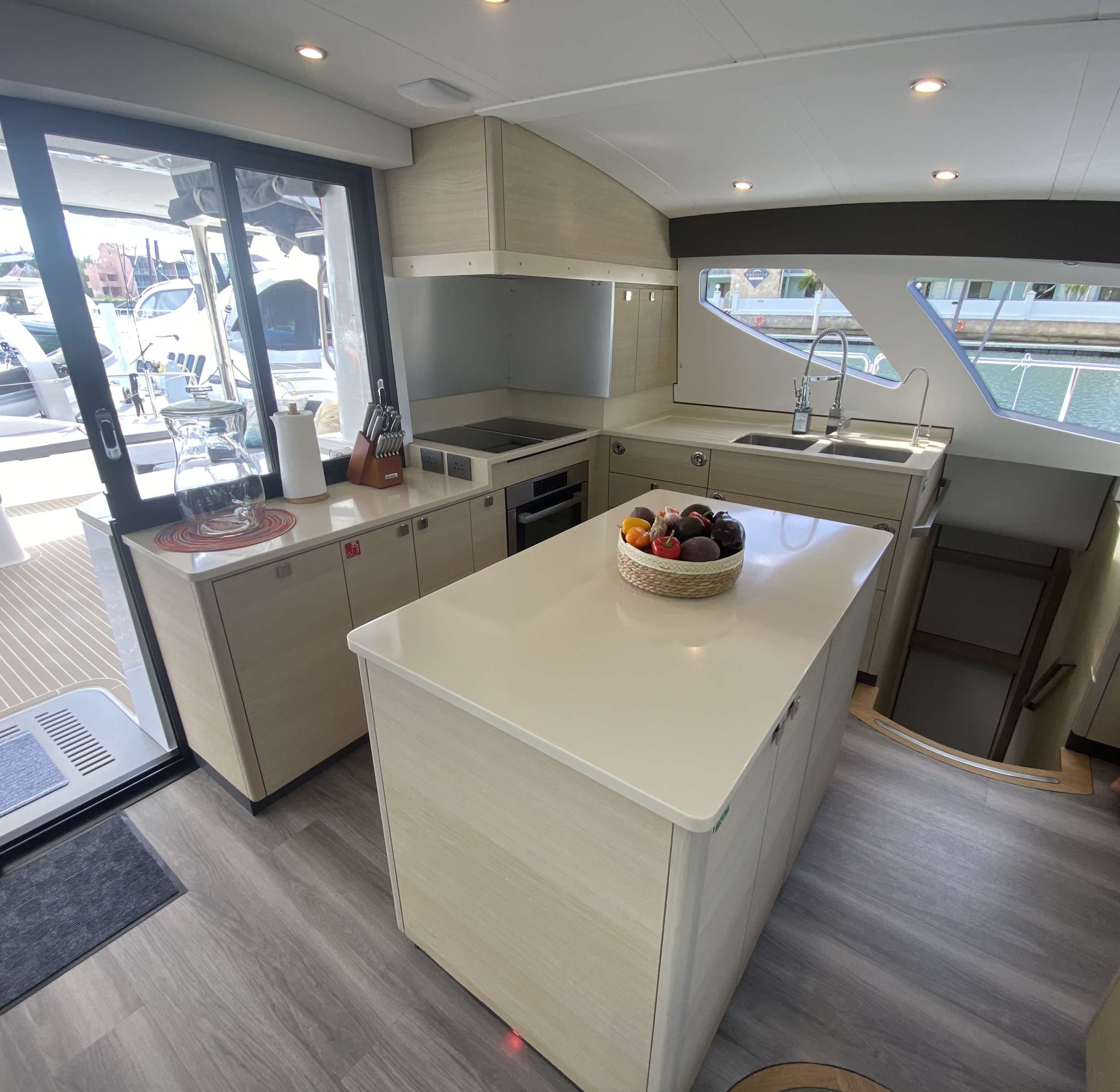 Spacious galley