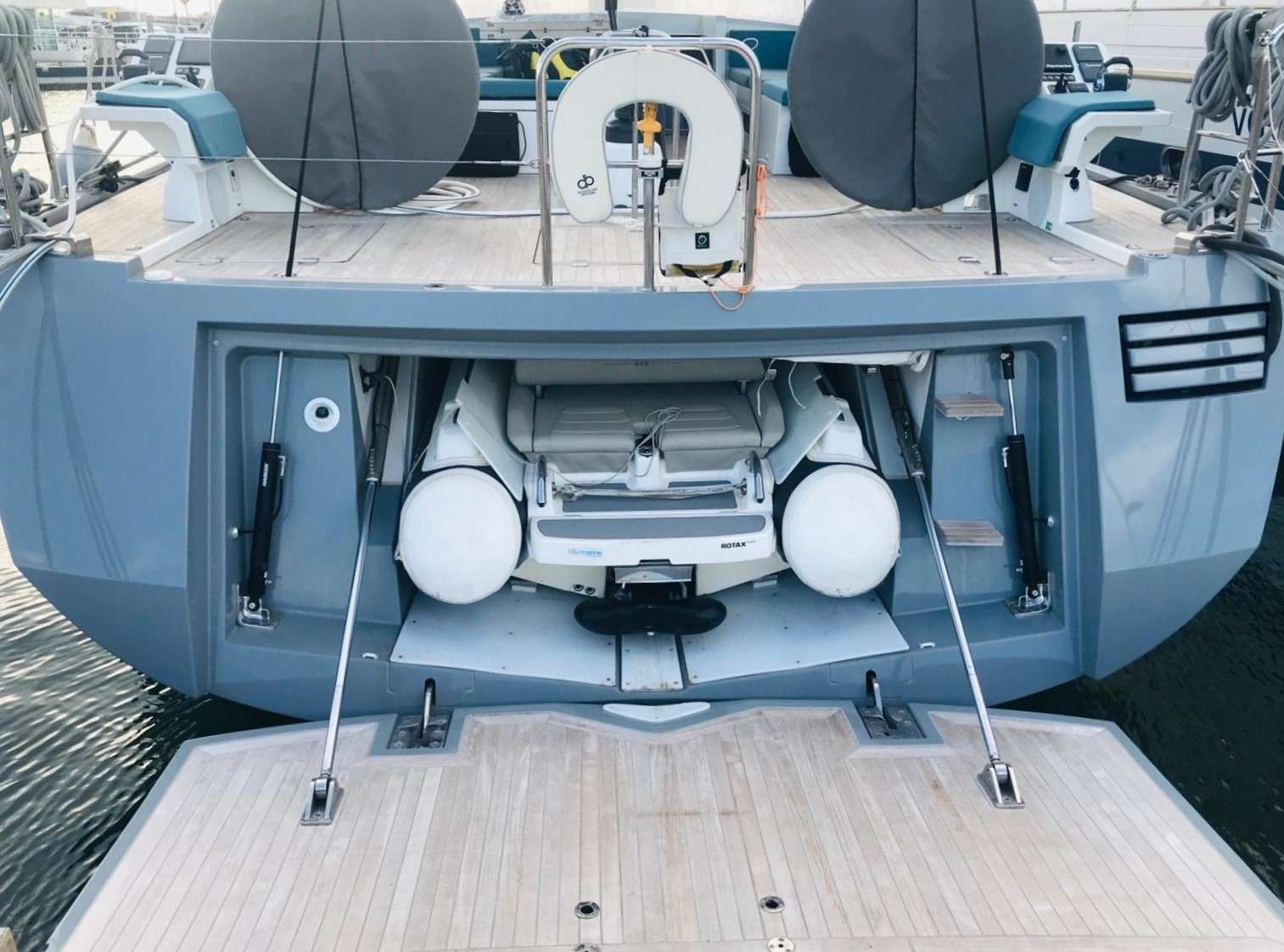 Swim platform and dinghy